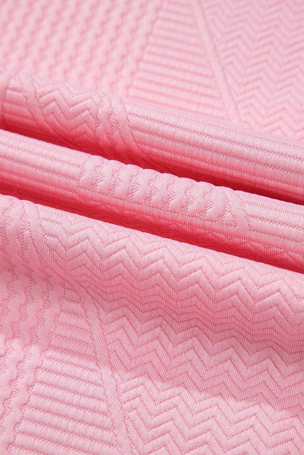 Pearl Beaded Top and Pants Set: Pink